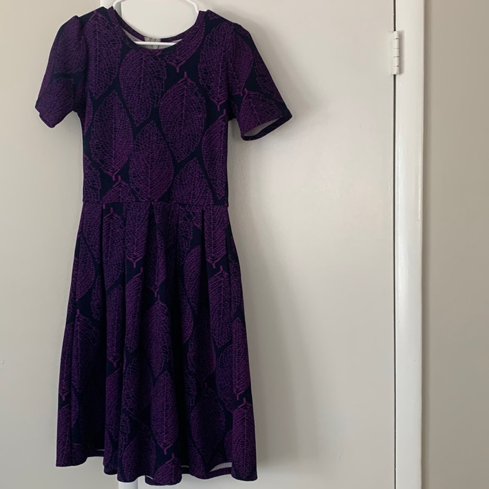 Rarely worn- purple and deep blue dress- with pockets!